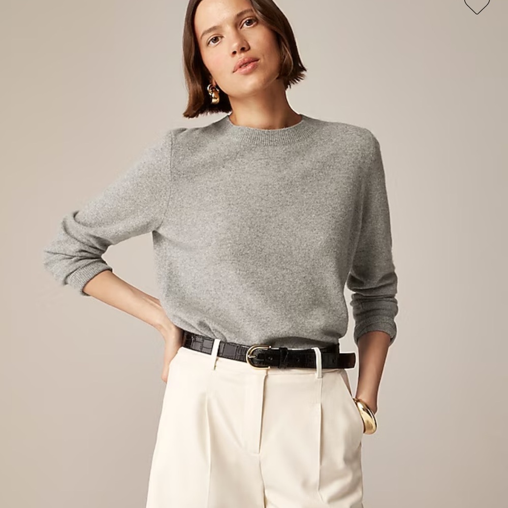 J. Crew teal cashmere sweater XL